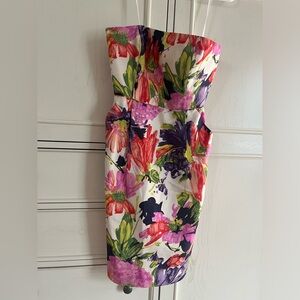 J. Crew silk strapless dress